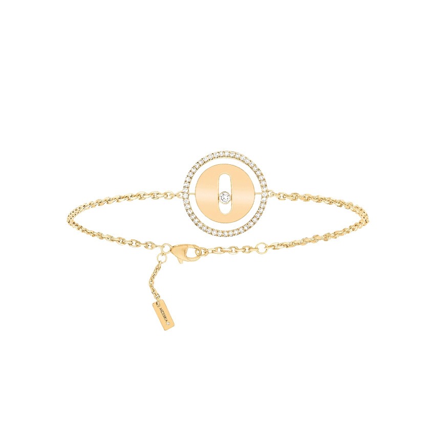 Bracelet Messika Lucky Move petit modèle en or jaune et diamants