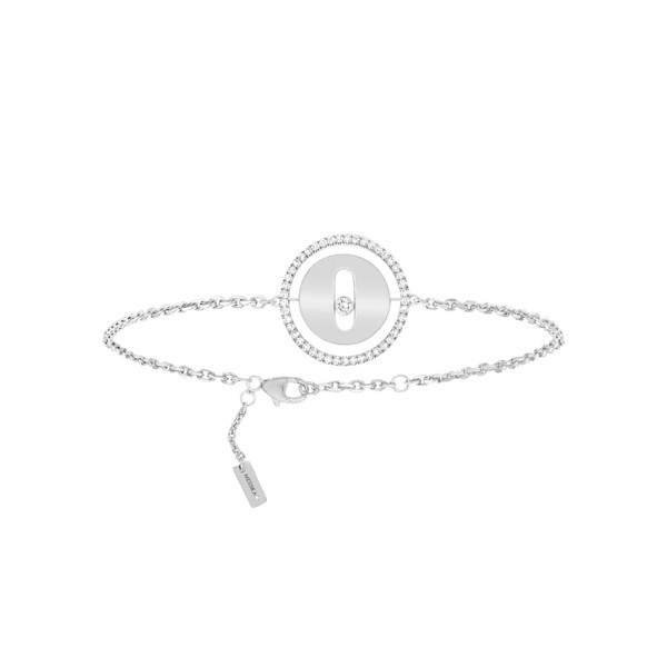 Bracelet Messika Lucky Move petit modèle en or blanc et diamants