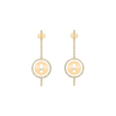Boucles d'oreilles Messika Lucky Move Arrow en or jaune et diamants