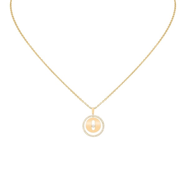 Collier Messika Lucky Move petit modèle en or jaune et diamants