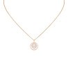 Collier Messika Lucky Move petit modèle pavé en or rose et diamants