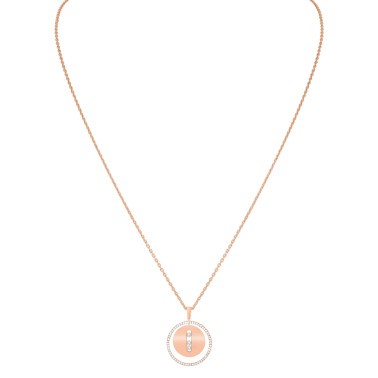Collier Messika Lucky Move moyen modèle en or rose et diamants