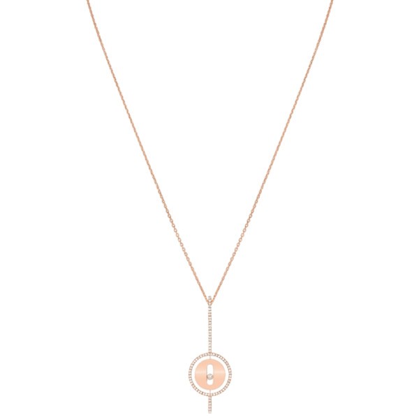 Collier Messika Lucky Move Arrow en or rose et diamants
