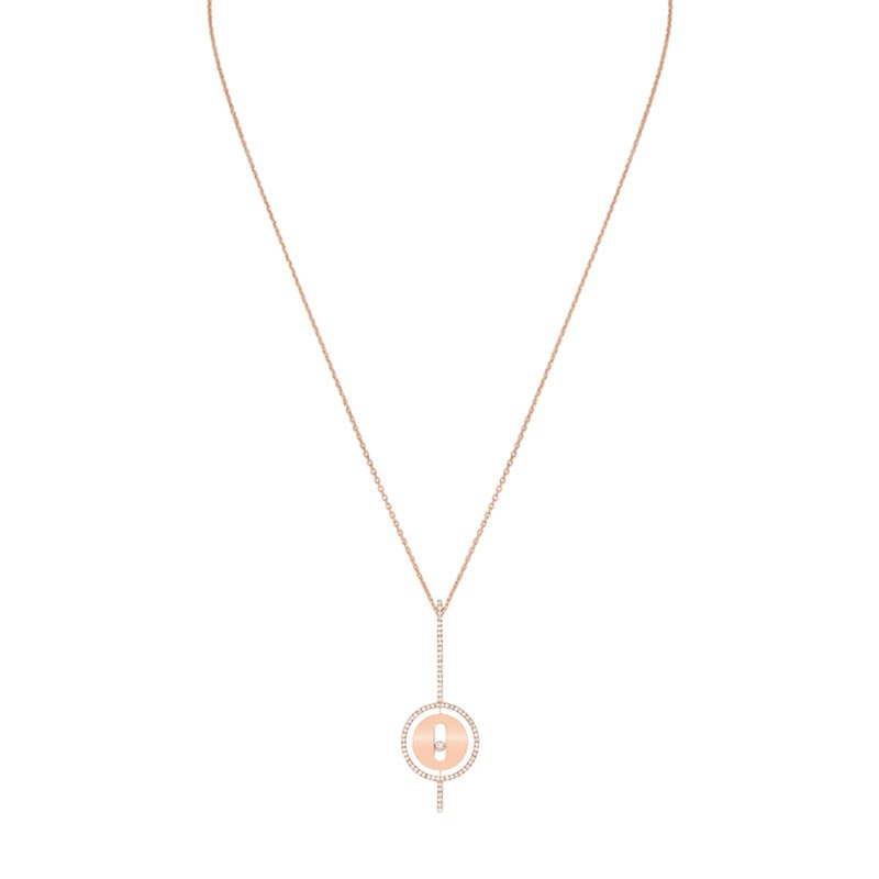 Collier Messika Lucky Move Arrow en or rose et diamants