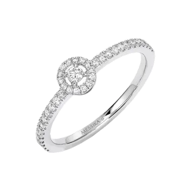 Bague Messika Joy petit modèle en or blanc et diamants