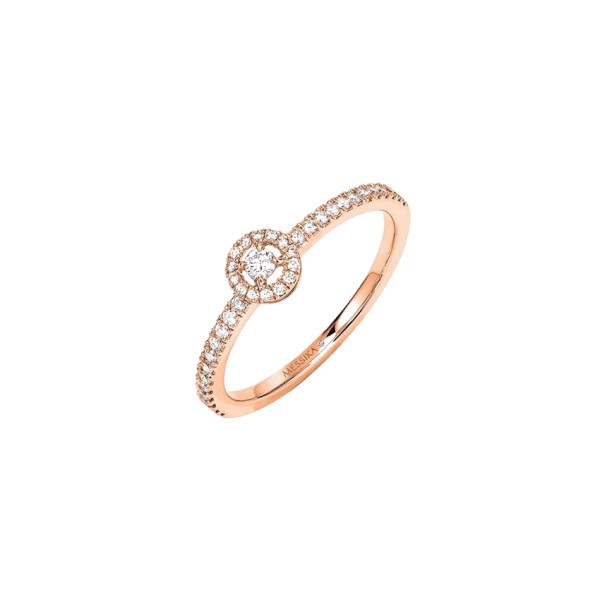 Bague Messika Joy petit modèle en or rose et diamants