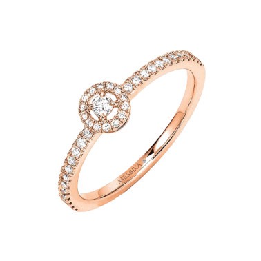 Bague Messika Joy petit modèle en or rose et diamants