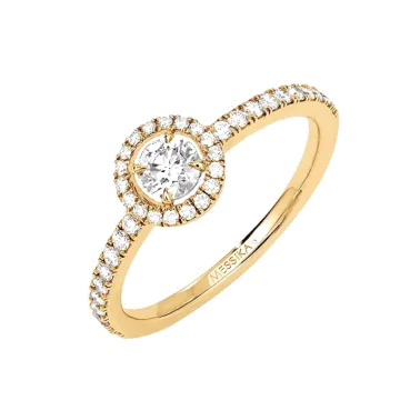 Bague Messika Joy en or jaune et diamant rond 0,25 carat