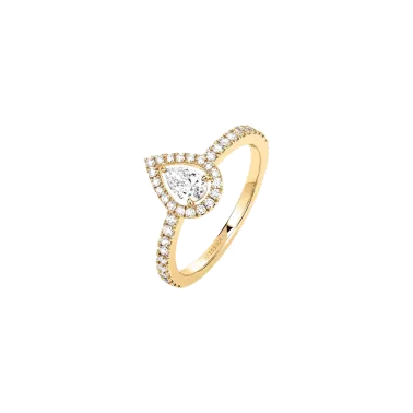 Bague Messika Joy en or jaune et diamant poire 0,25 carat