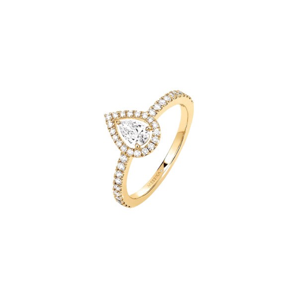 Bague Messika Joy en or jaune et diamant poire 0,25 carat