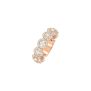 Alliance Messika Joy tour complet en or rose et diamants