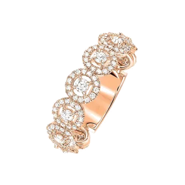 Alliance Messika Joy tour complet en or rose et diamants