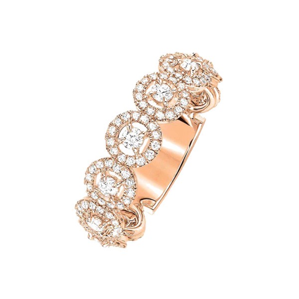 Alliance Messika Joy tour complet en or rose et diamants