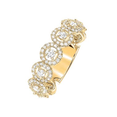 Alliance Messika Joy tour complet en or jaune et diamants