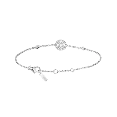 Bracelet Messika Joy en or blanc et diamant rond 0,25 carat