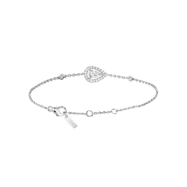 Bracelet Messika Joy en or blanc et diamant poire 0,25 carat