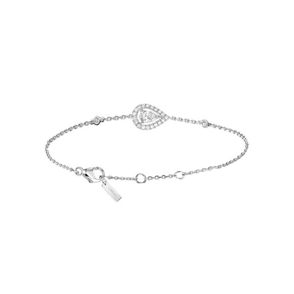 Bracelet Messika Joy en or blanc et diamant poire 0,25 carat