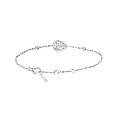 Bracelet Messika Joy en or blanc et diamant poire 0,25 carat