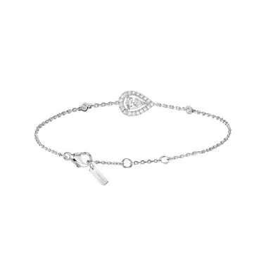 Bracelet Messika Joy en or blanc et diamant poire 0,25 carat