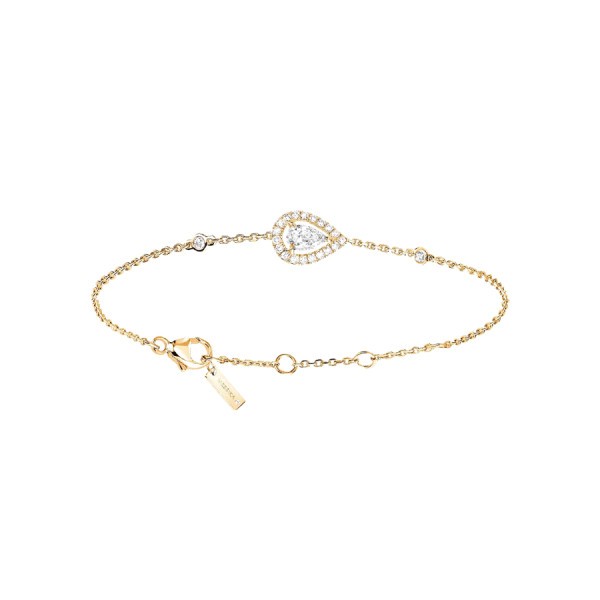 Bracelet Messika Joy en or jaune et diamant poire 0,25 carat