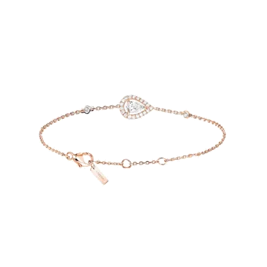 Bracelet Messika Joy en or rose et diamant poire 0,25 carat