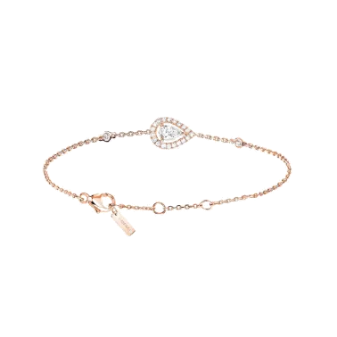 Bracelet Messika Joy en or rose et diamant poire 0,25 carat