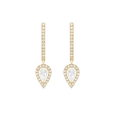 Créoles Messika Joy en or jaune et diamants poires