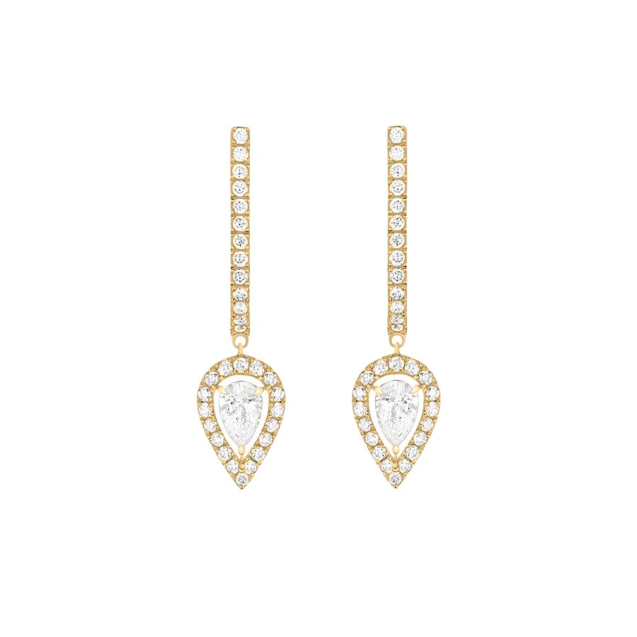 Créoles Messika Joy en or jaune et diamants poires