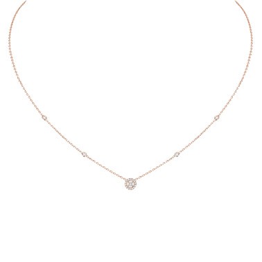 Collier Messika Joy XS en or rose et diamants