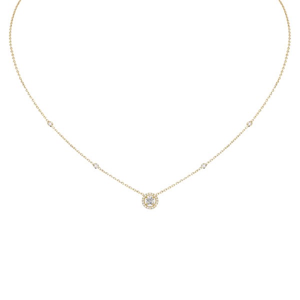 Collier Messika Joy en or jaune et diamant rond 0,25 carat