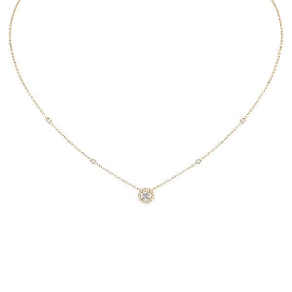 Collier Messika Joy en or jaune et diamant rond 0,25 carat