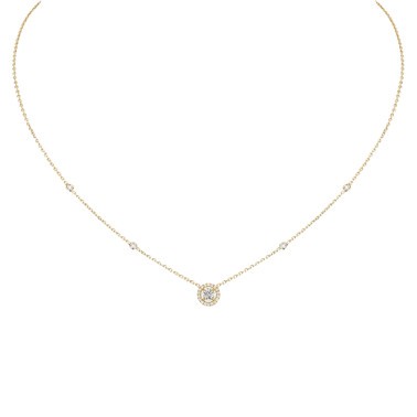 Collier Messika Joy en or jaune et diamant rond 0,25 carat