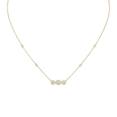 Collier Messika Joy Trilogy en or jaune et diamants