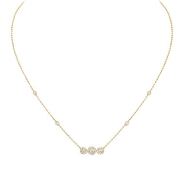 Collier Messika Joy Trilogy en or jaune et diamants