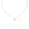 Collier Messika Joy en or rose et diamant poire 0,25 carat