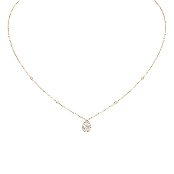 Collier Messika Joy en or jaune et diamant poire 0,25 carat