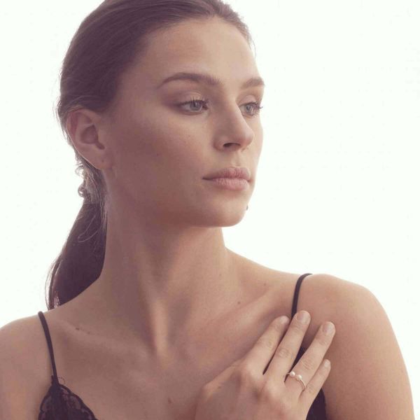 Bague Claverin Le Jonc en or blanc et perles blanches BPSJOB001