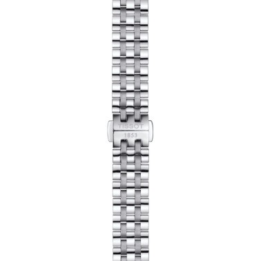 Montre Tissot T-Classic Carson Premium Lady quartz cadran argenté chiffres romains bracelet acier 30 mm