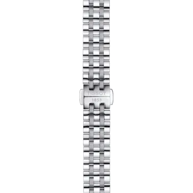 Montre Tissot T-Classic Carson Premium Lady quartz cadran argenté chiffres romains bracelet acier 30 mm