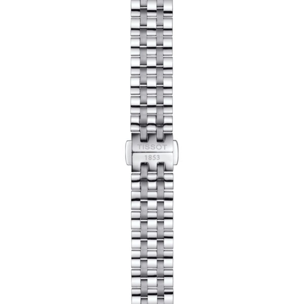Montre Tissot T-Classic Carson Premium Lady quartz cadran argenté chiffres romains bracelet acier 30 mm