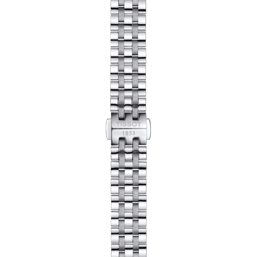Montre Tissot T-Classic Carson Premium Lady quartz cadran argenté chiffres romains bracelet acier 30 mm