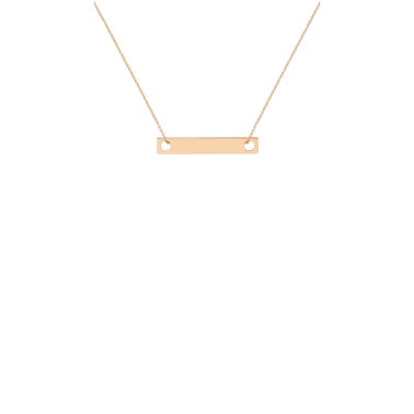 Collier Ginette NY Mini Baguette en or rose