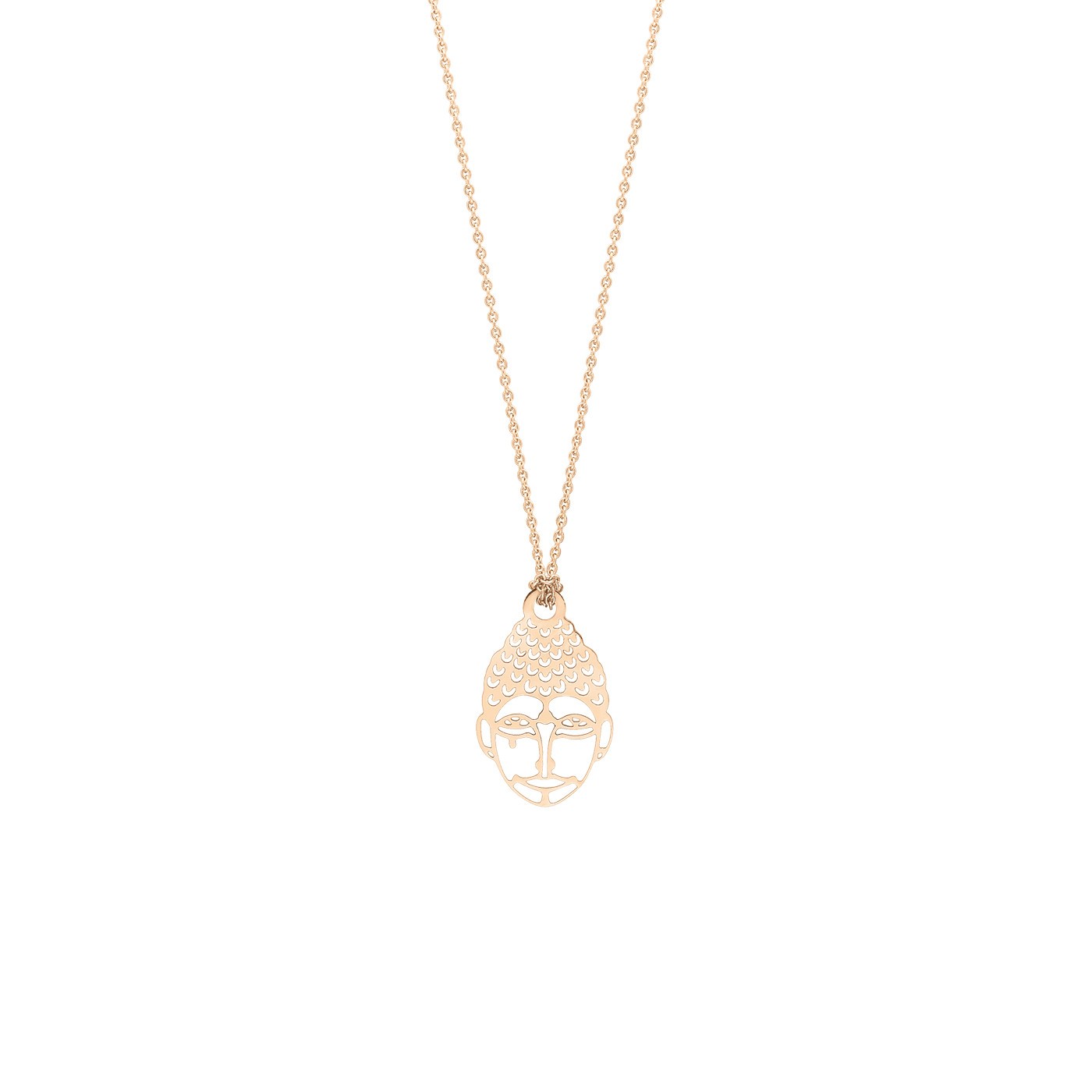 Collier Ginette NY Mini Buddha en or rose - Soldat
