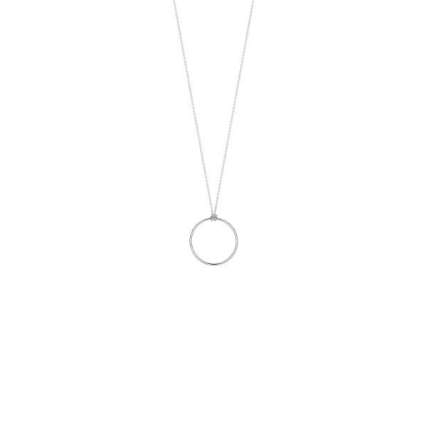 Collier Ginette NY Mini Circle or blanc