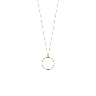 Collier Ginette NY Mini Circle en or rose - Soldat