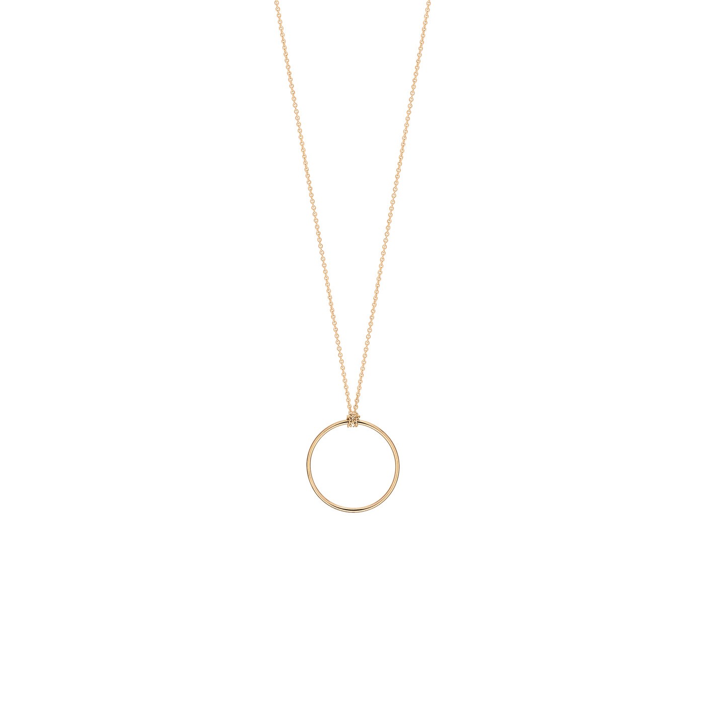 Collier Ginette NY Mini Circle en or rose - Soldat