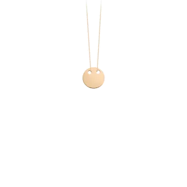 Collier Ginette NY Mini Disc en or rose - Soldat_PL