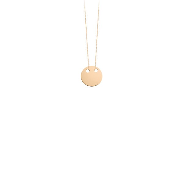 Collier Ginette NY Mini Disc en or rose - Soldat_PL