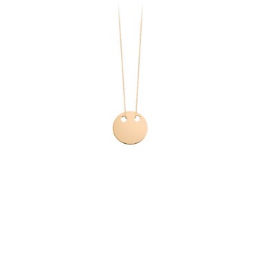 Collier Ginette NY Mini Disc en or rose - Soldat