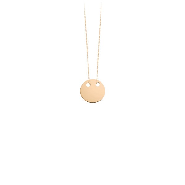 Collier Ginette NY Mini Disc en or rose - Soldat